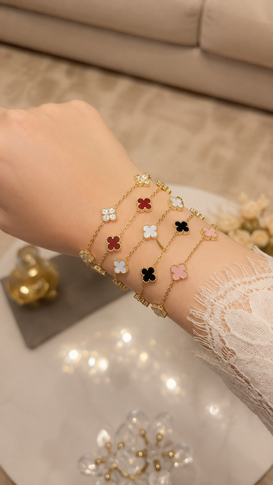 Mini four leaves bracelet