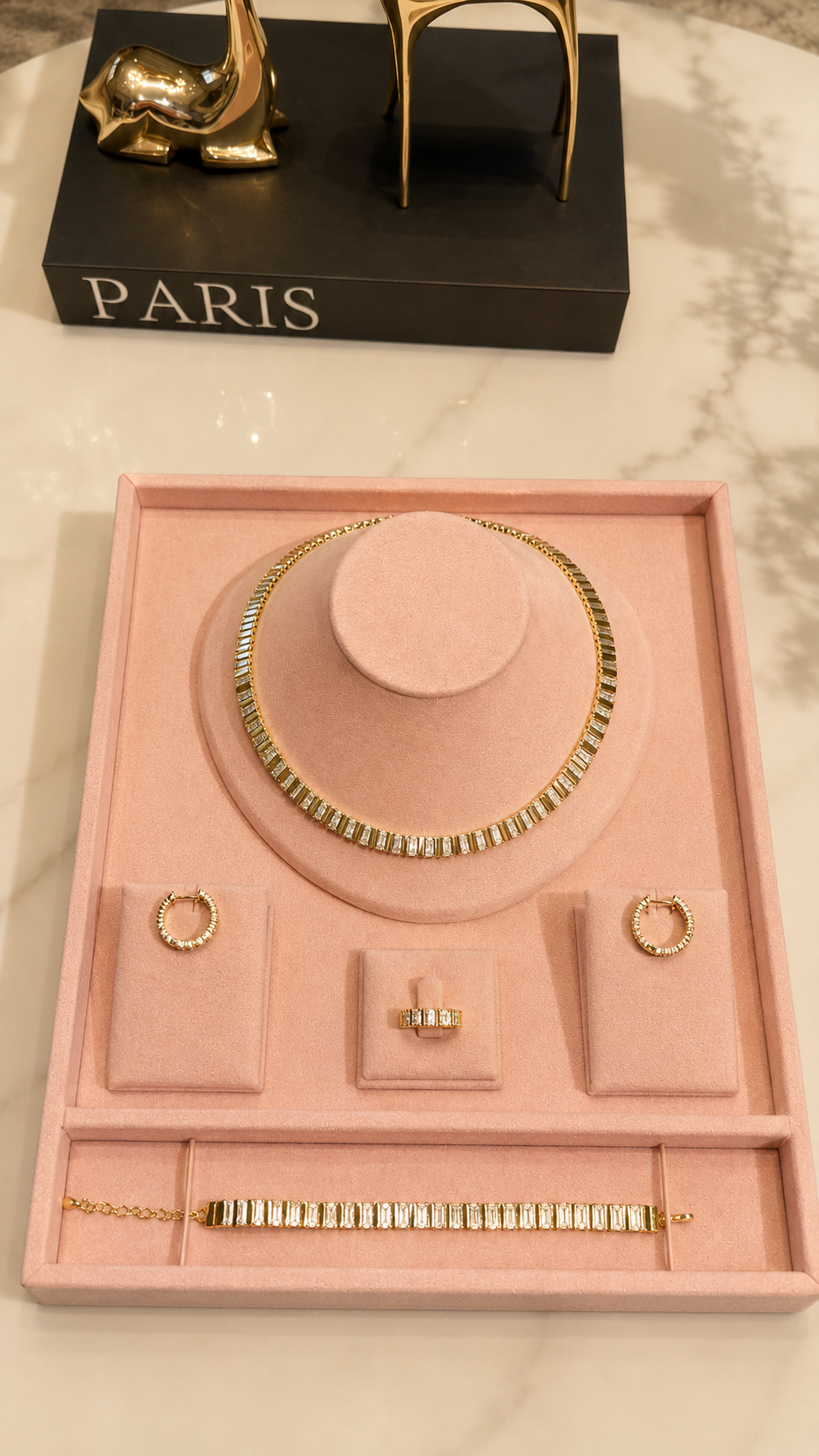 Gold line set