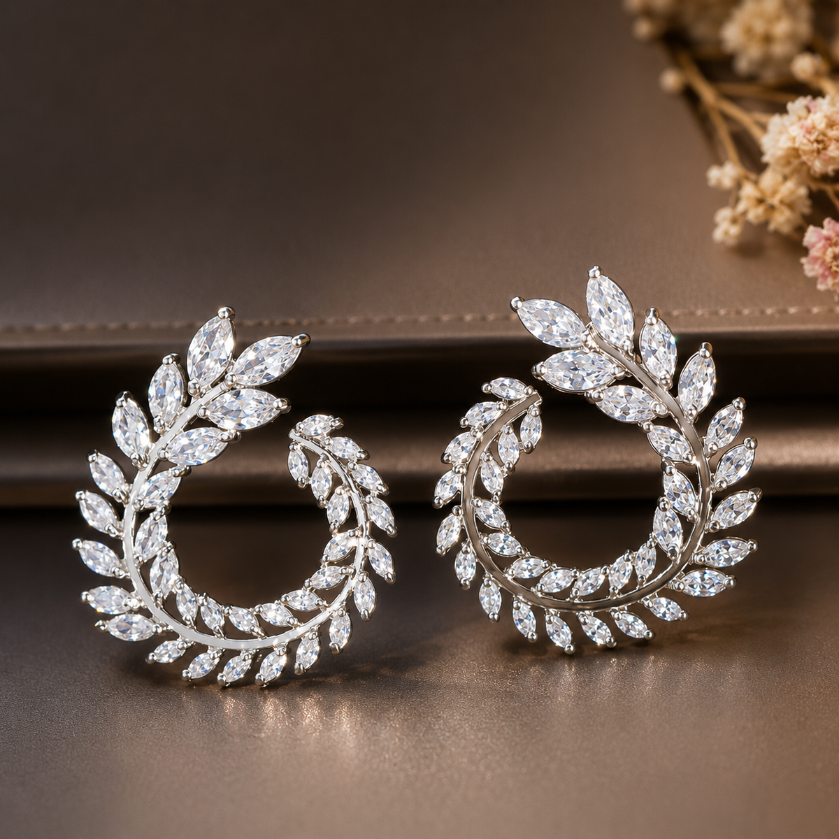 A thousand leaves earrings