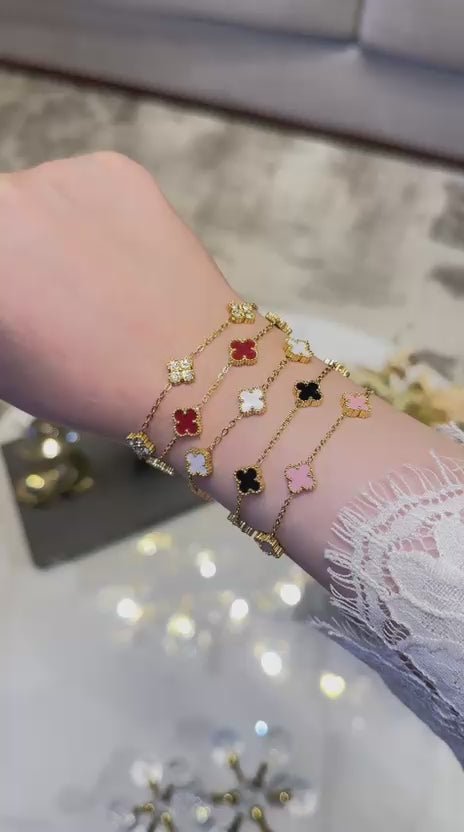 Mini four leaves bracelet