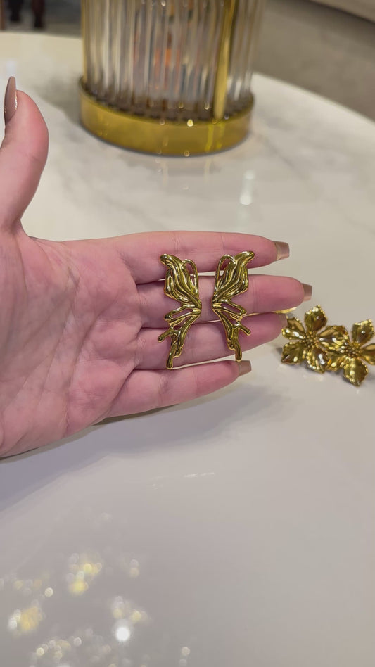 Garden butterfly earrings