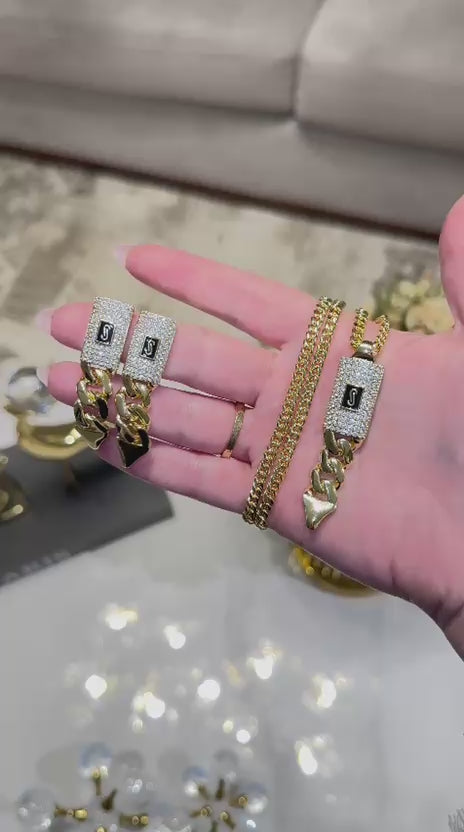 14k gold plated monaco set